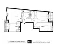 appartement T4 - 72m² - cave et double balcon - garage en