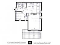 T2 de 40 m2 avec terrasse de 12 m2