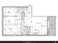 T4 de 90 m² avec terrasse-jardin de 66 m²