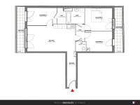 T4 de 81 m² avec terrasse et jardins de 88 m²