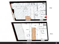 Appartement T3 64 m² avec terrasse