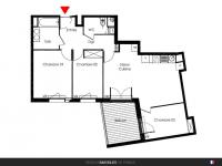 Appartement T4 88 m² avec terrasses
