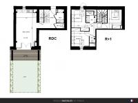 Appartement T3 de 64 m² avec Terrasses
