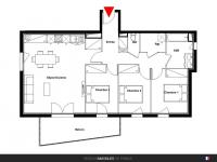 Appartement T4 75 m² avec Terrasse