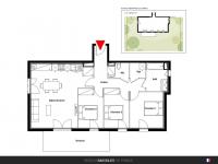 Appartement T4 92 m² avec terrasse