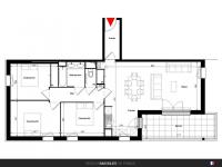 Appartement T3 de 55 m² avec terrasse de 46 m²