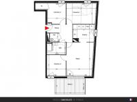 Appartement T3 78 m² avec terrasse et jardin