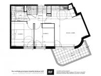 T2 de 48 m² avec balcon de 11 m² et parking