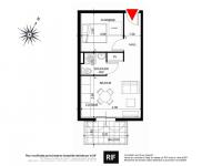 T3 de 61 m² avec terrasse 12m²