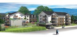 Grand T2 neuf de 55 m² avec une terrasse de 23 m² expo Ouest à CHAVANOD