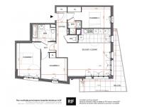 Appartement T4 de 112 m² avec terrasse et solarium