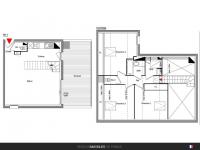 T3 duplex de 64 m² avec loggia et garage