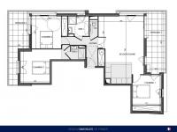 T3 de 62 m² avec terrasse 11m²