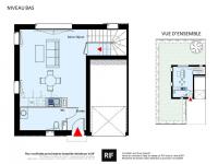 T2 de 57 m² avec terrasse de 36 m²