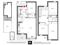 T4 de 78 m² avec balcon 41 m²