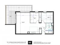 Appartement T3 de 75 m² avec terrasse et garages