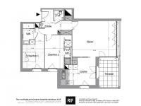 T3 de 60 m² avec terrasse 38 m²