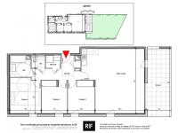 Appartement T4 de 101 m² avec terrasses