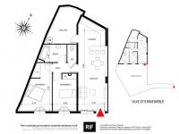 T2 de 50 m² avec pièce à vivre de 30 m²