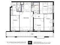 T4 de 81 m² avec balcon et parking