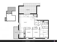 T4 de 83 m² avec balcon de 13 m²