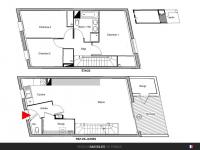 T3 de 67 m² avec terrasses