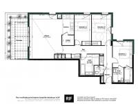 T3 60 m² avec terrasse 20 m²