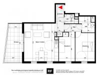 Appartement T4 de 85 m² avec terrasse plein Sud