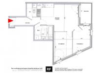 T3 de 71 m² avec une loggia et un parking