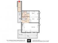 T3 de 65 m² avec balcon et parking