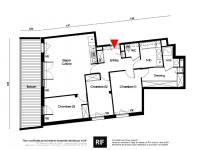 Appartement T4 de 81 m² avec terrasse