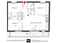 Appartement T3 de 54 m² avec terrasse