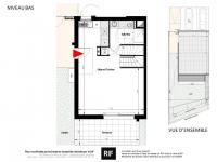 Appartement T3 de 74 m² avec terrasses de 55 m²
