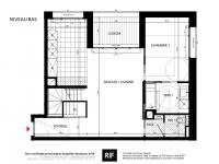 T3 de 63 m² avec loggia