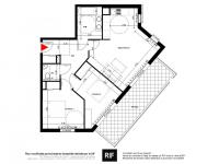 Appartement T3 58 m² avec une terrasse