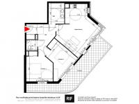 T3 de 59 m² avec une terrasse de 25 m²