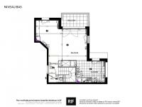 T3 de 47 m² avec 3 terrasses