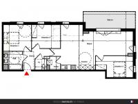 T4 de 73 m² avec terrasse de 15 m²