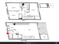 T5 de 103 m² avec terrasses et parkings