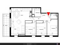T5 de 93 m² avec terrasse de 58 m²