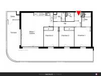 T4 de 98 m² avec terrasse de 62 m²