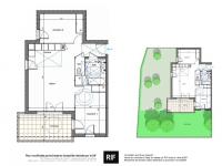 Appartement T3 de 58 m² avec terrasse et jardin