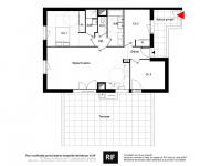 T4 de 83 m² avec terrasse de 68 m²