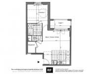 T2 de 48 m² avec loggia et parking