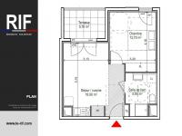 Appartement T2 de 37 m² avec terrasse