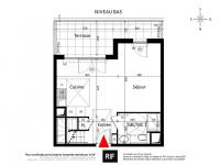 Appartement 2 pièces de 59 m² avec terrasse de 24 m²