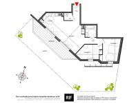 Appartement T3 de 69 m² avec jardin de 75 m²