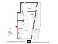 Appartement T3 de 60 m² avec terrasse de 21 m²
