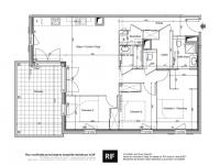 Appartement 4 pièces de 84 m² avec terrasse de 17 m²