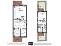 Appartement 4 pièces de 90 m² avec terrasses et jardins